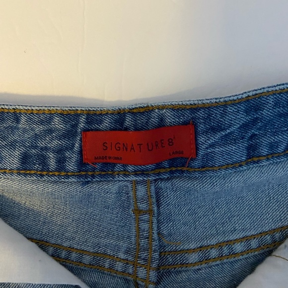 Signature8 Destroyed Highrise Striped Shorts Sz L - Picture 4 of 7